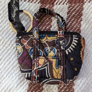 Vera Bradley soft pouch keychain